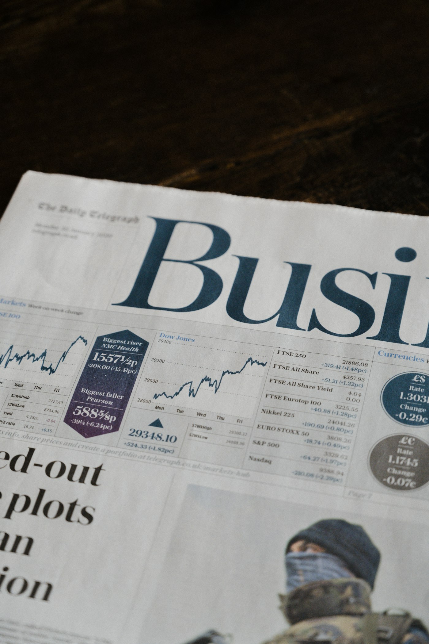 Investor reviewing financial documents and portfolio statements